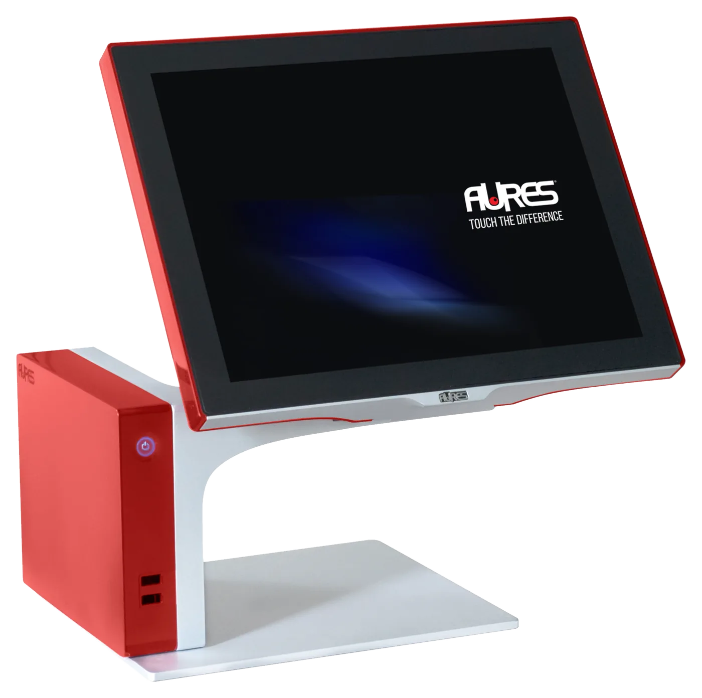Caisse enregistreuse tactile AURES Sango rouge